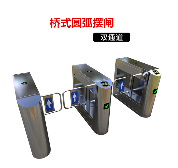 双通道桥式圆弧摆闸